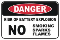 Risk of Battery Explosion        D10272