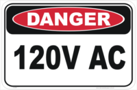 120V AC sign