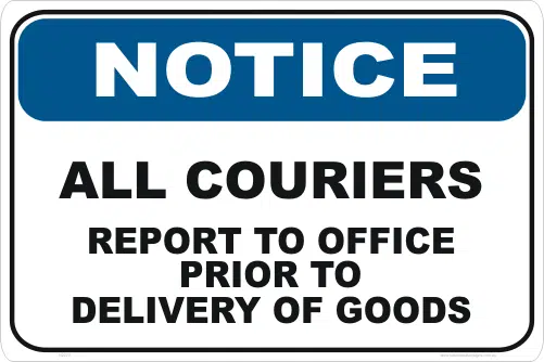 Couriers Report to Office
