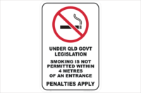 QLD No Smoking Signs