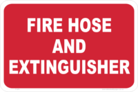 Fire Hose & extinguisher