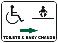 Baby Change room Sign