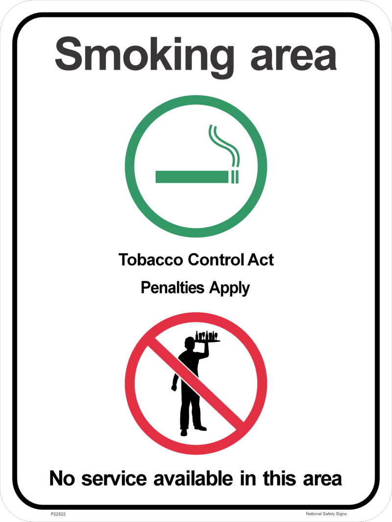 NT  Smoking Area No Service P22522
