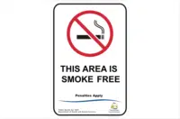 TAS This area is Smoke Free