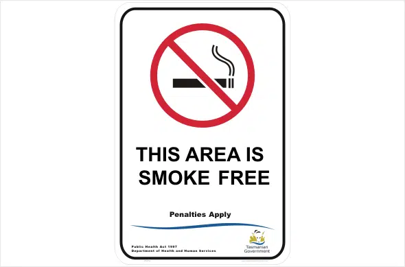TAS This area is Smoke Free
