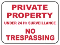 Private Property sign