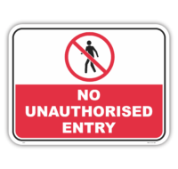 No Unauthorised Entry  S2869