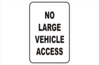 No Large Vehicle Access