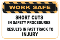 short cuts lead to Injury