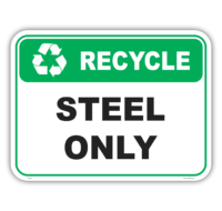 Recycle Steel sign  RC2109