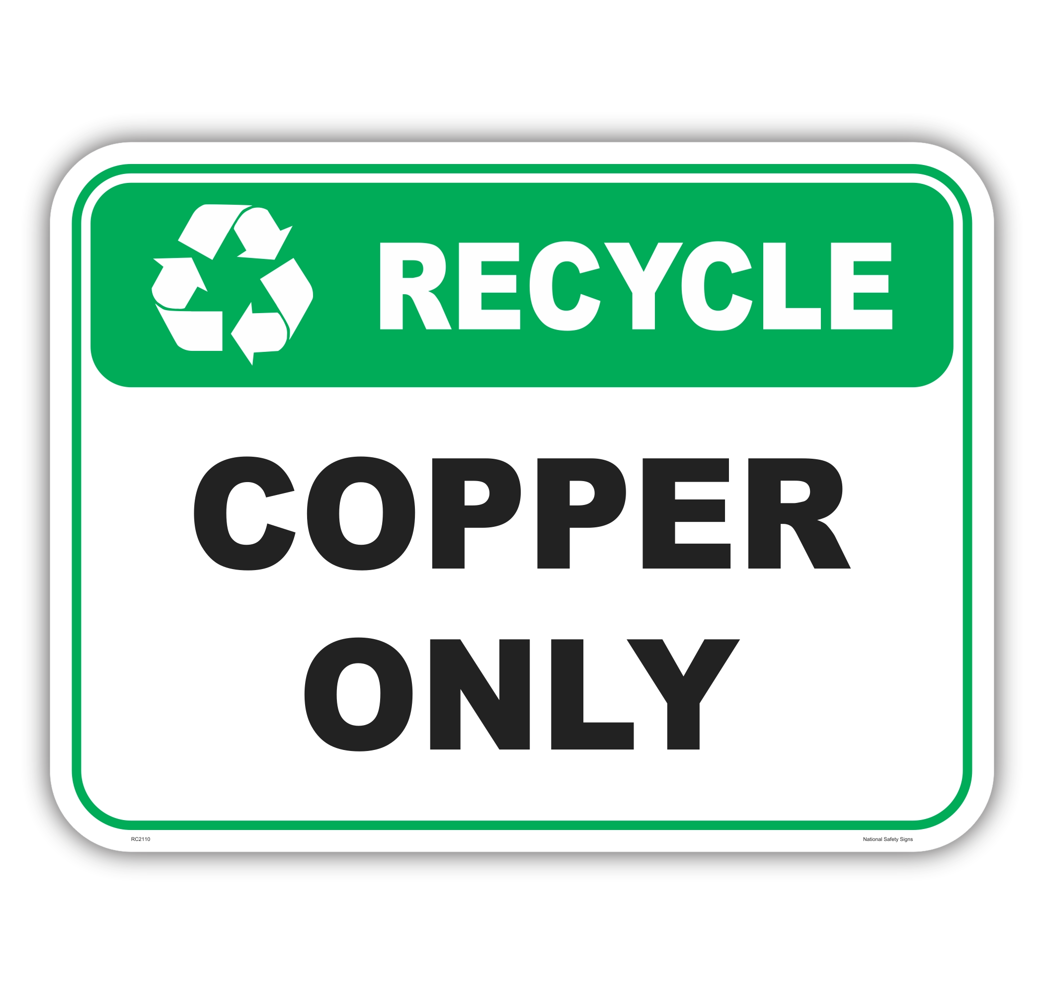 Recycle Copper sign RC2110