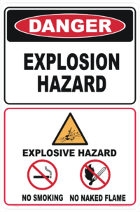 Explosion Hazard sign