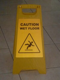 Reflective Wet Floor Sign Stand