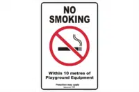 Vic No Smoking within 10 metres Playground Equipment