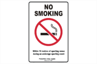 VIC No Smoking 10 Metres sign