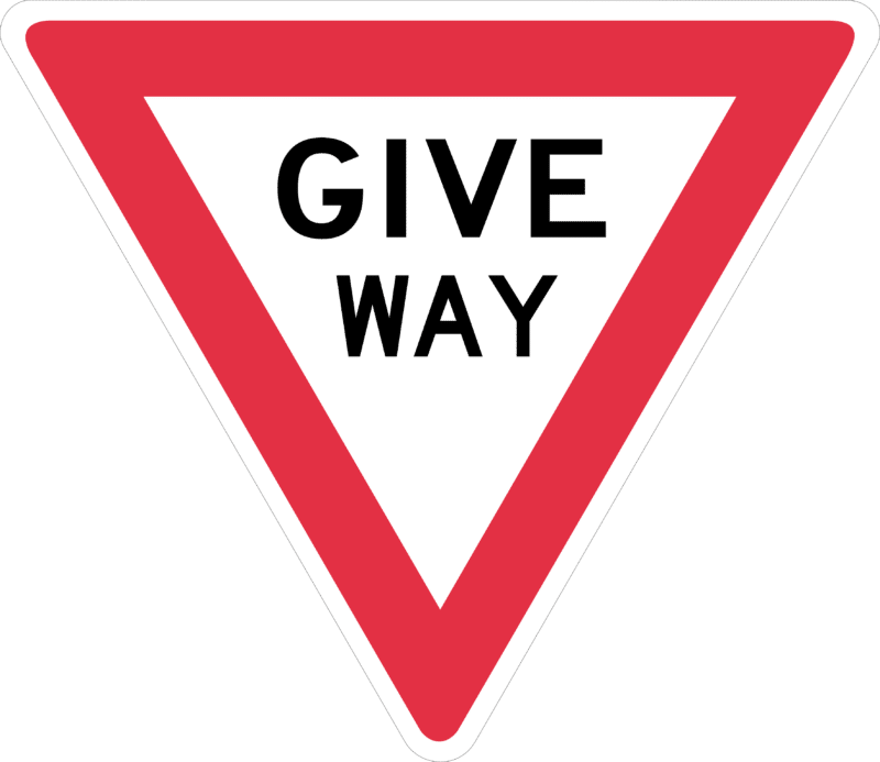 R1-2 Give Way Sign