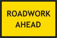 Roadwork ahead Sign