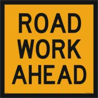 Temporary Traffic Control Signs Pedestrian signs and Road Work signs