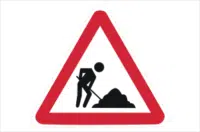 Workmen sign