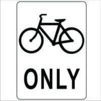 Bicycles Only Sign