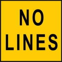 No Lines Sign