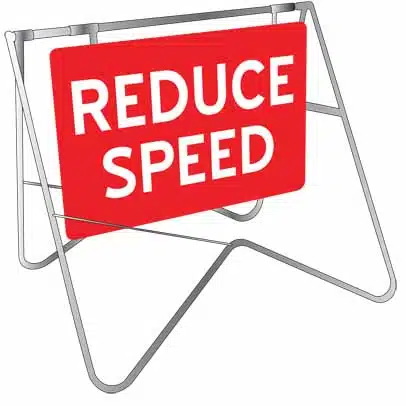 Swing Stand for Temporary Traffic control