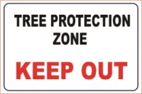 Tree Protection Zone Sign