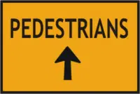All Pedestrians up Arrow