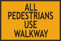 Pedestrians use Walkway
