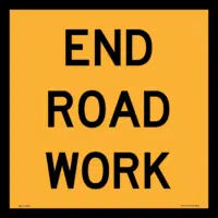 End Road Work Sign  RD231