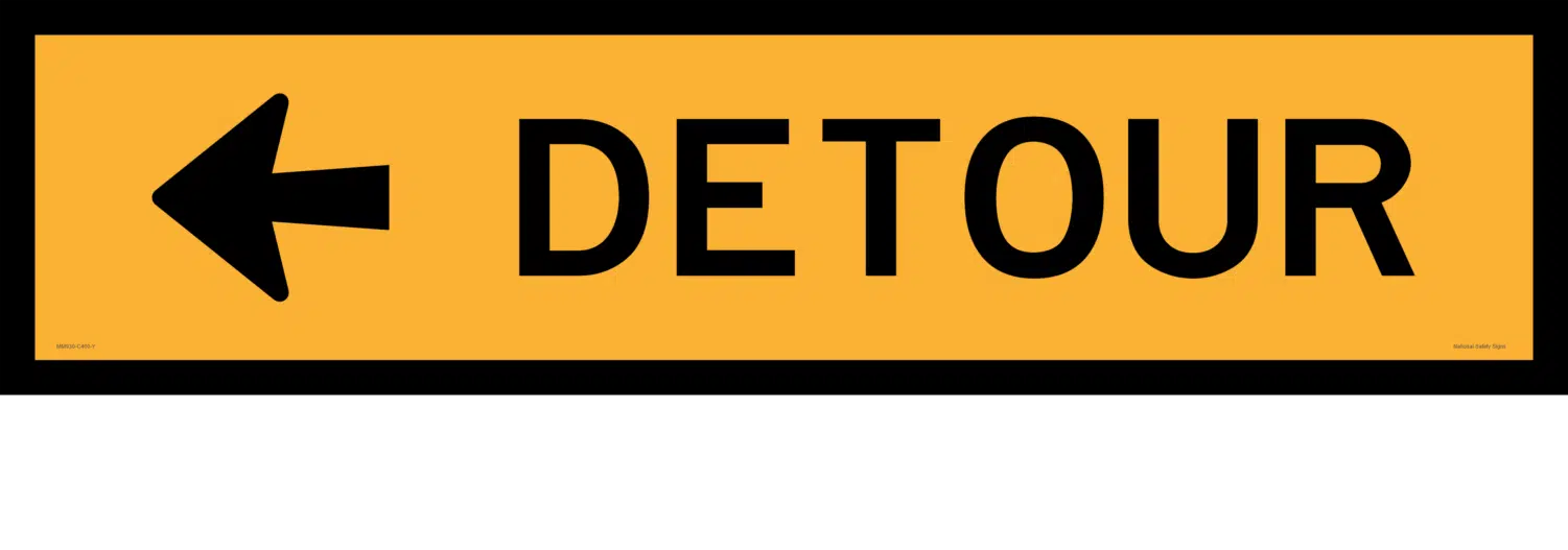Multi Message sign Detour 1200 x 300  MM930 - Image 2
