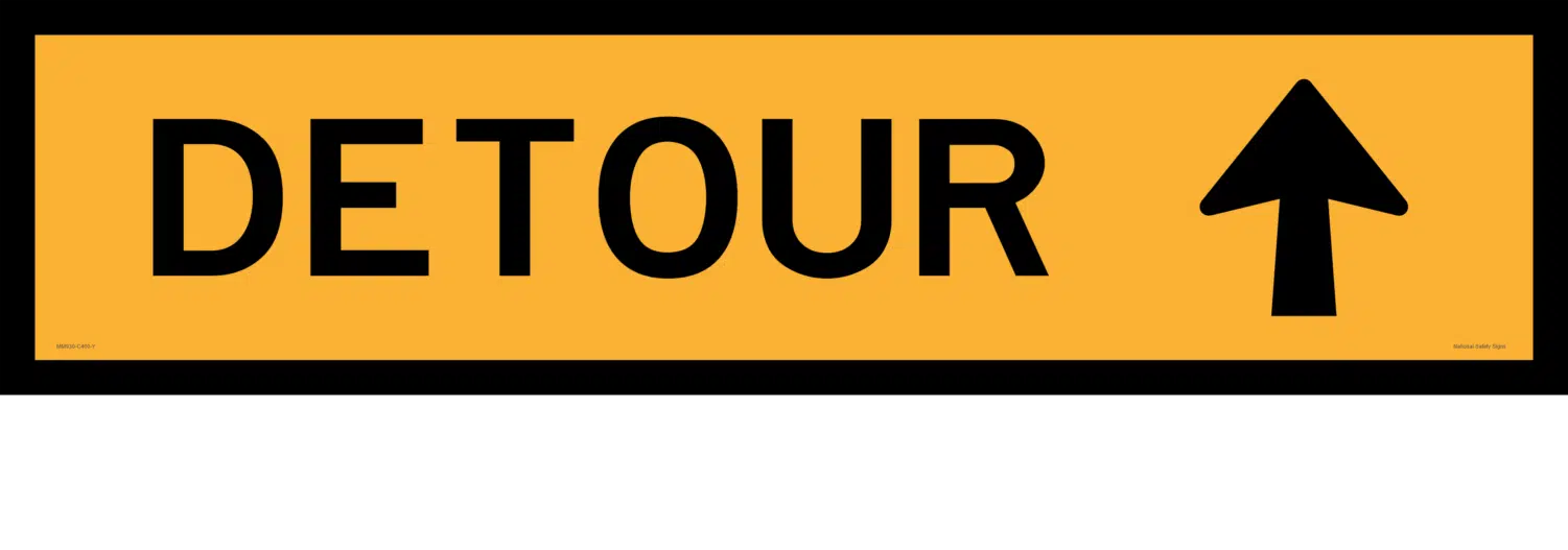Multi Message sign Detour 1200 x 300  MM930 - Image 3