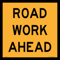 Roadwork Ahead Sign    RD211