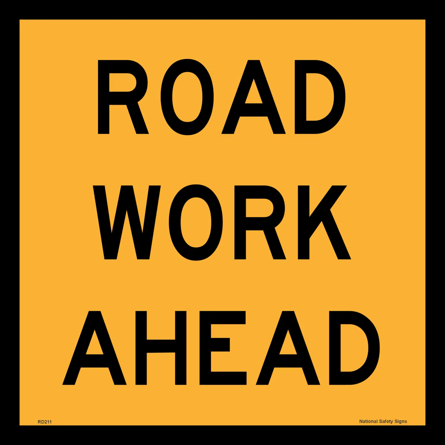 Roadwork Ahead Sign RD211