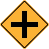 Cross Road Sign RD216