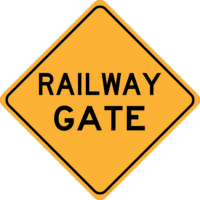 Railway Gate Sign     RD218