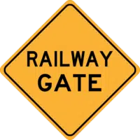 Railway Gate Sign     RD218