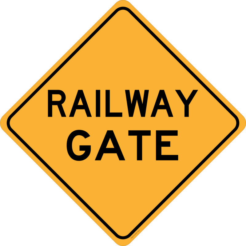 Railway Gate Sign     RD218