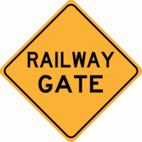 Railway Gate Sign RD218