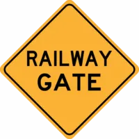 Railway Gate Sign     RD218