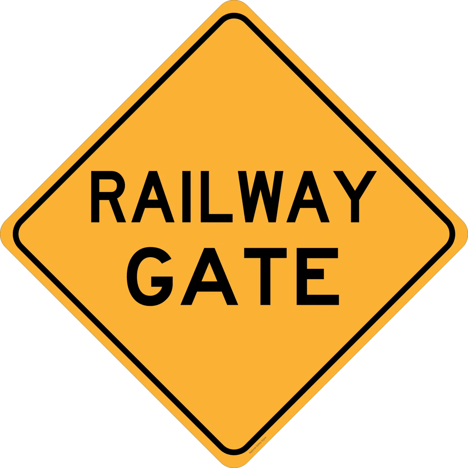 Railway Gate Sign RD218
