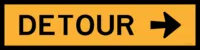 Multi Message sign Detour 1200 x 300 MM930