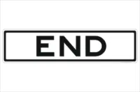 End sign