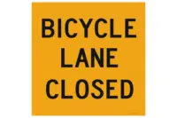 Bicycle Lane Closed sign  RD311