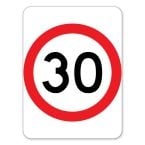 30 kph Sign