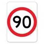 90 kph Sign    RD278