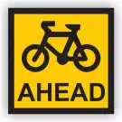 Cyclist Ahead Sign