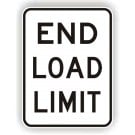 End Load Limit Sign