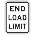 End Load Limit Sign