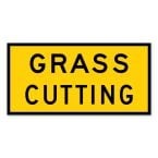 Grass Cutting Sign